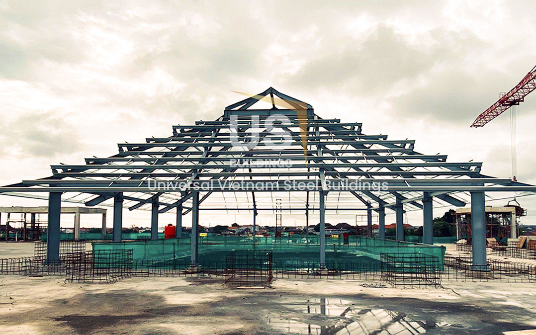 Roof System in Indonesia by Universal Steel Buildings