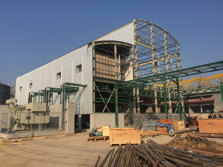 Thailand's prefabricated steel painting factory project.