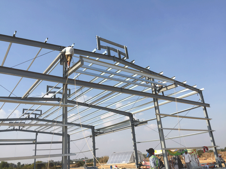 US Building's Cambodia Steel Frame Warehouse